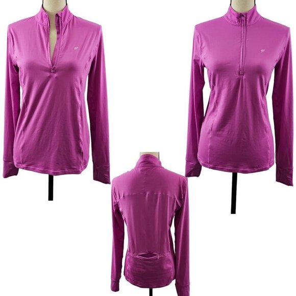 Fabletics Phoenix Women's Half Zip Mid-Layer Pullover w/ Thumb Holes - Medium - Picture 1 of 16